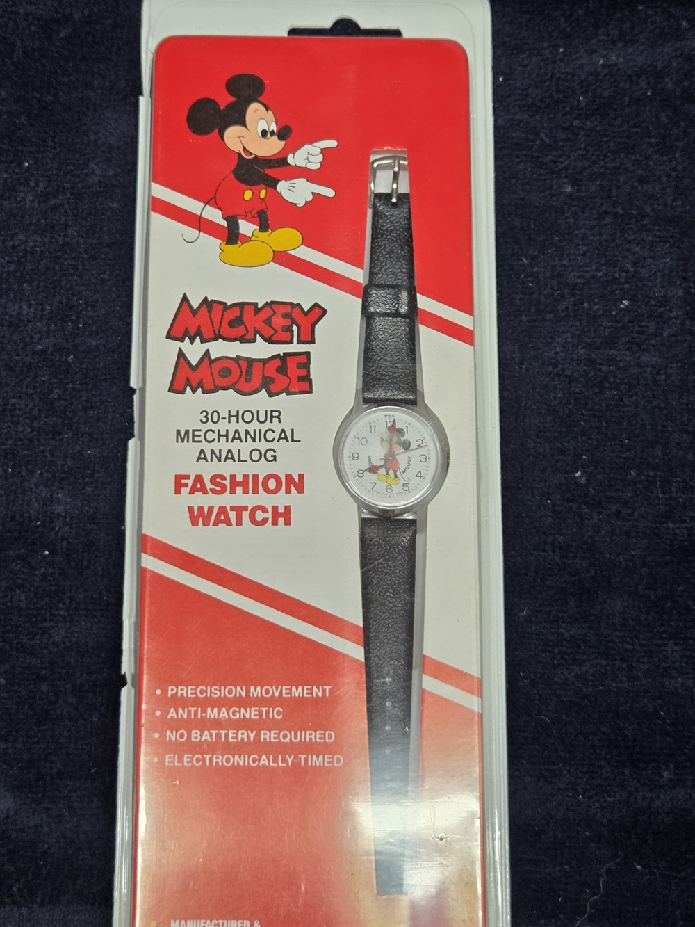 1975/76 Disney Mickey Mouse Ladies Watch In Original Box By Bradley Time